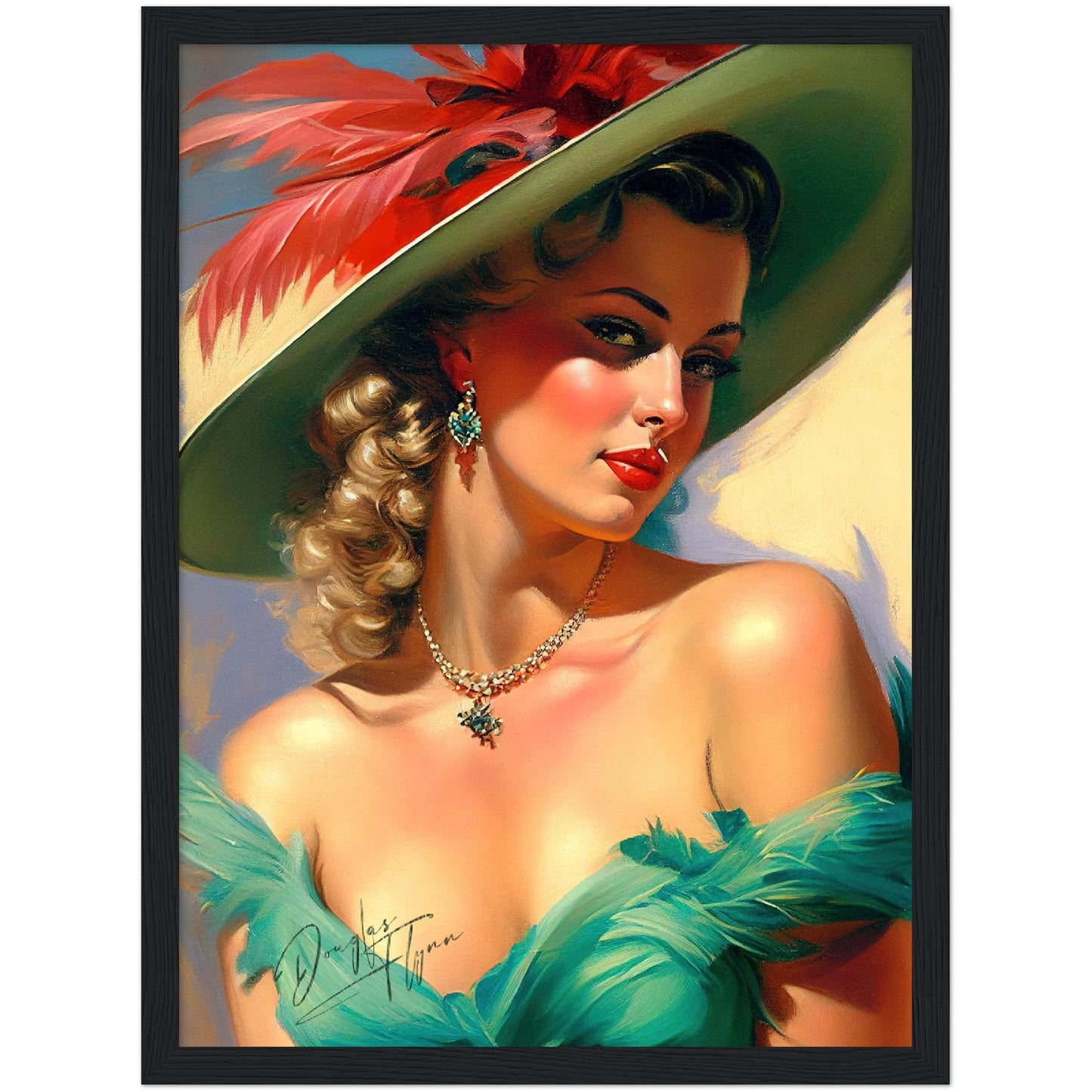 »Fiona's Fascinating Flair« retro poster