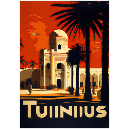 »Tunis, travel poster no 2« retro poster