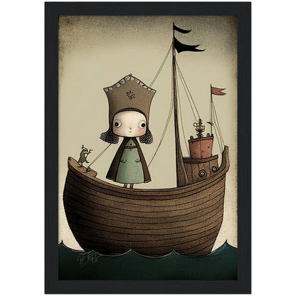 »Grouchy Galleon And The Princess« retro poster