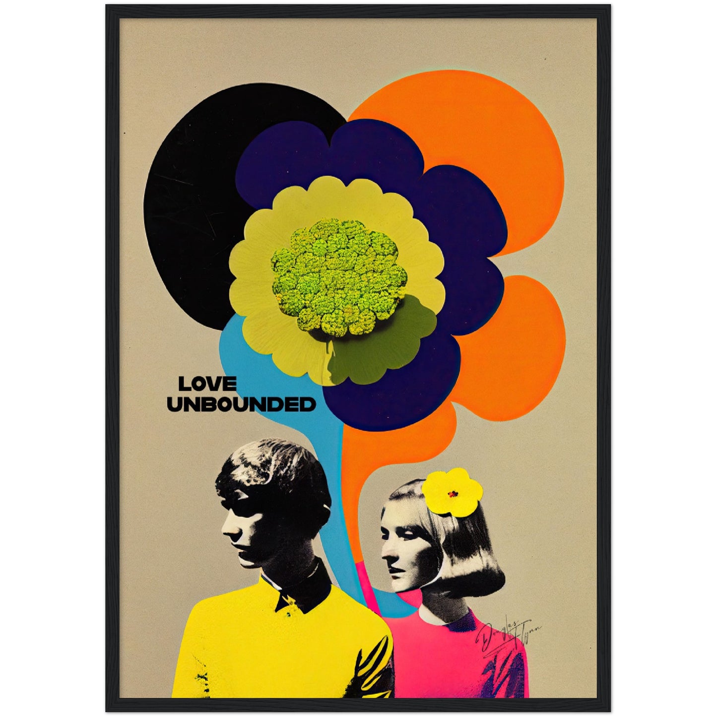 »Love Unbounded«retro poster
