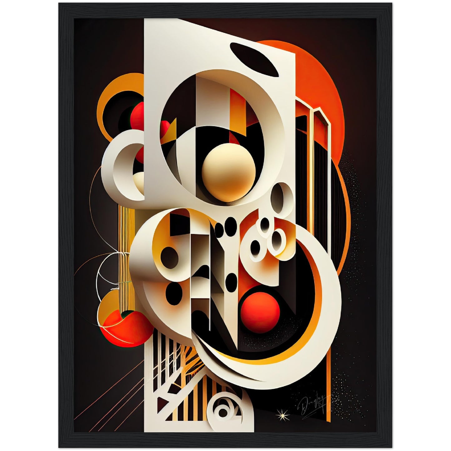 »Lively Linearity« retro poster