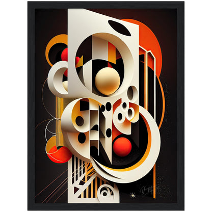»Lively Linearity« retro poster