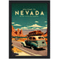 »Nevada, travel poster no 1« retro poster