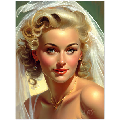 »Bridal Vintage Chic« retro poster