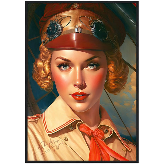 »Keep your eyes open for me« retro poster