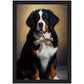 »Berner sennenhund med rosett«