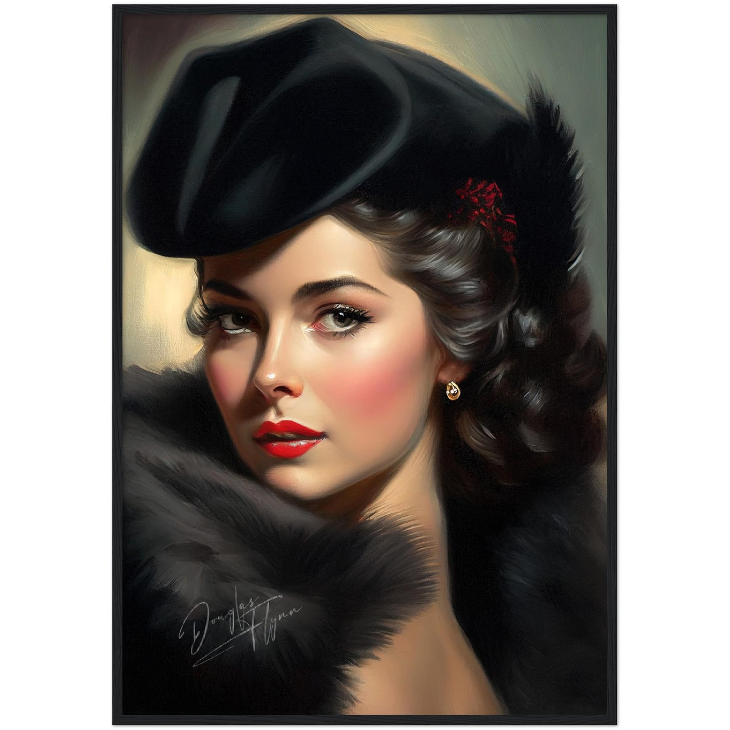 »Elizabeth's Elegance« retro poster