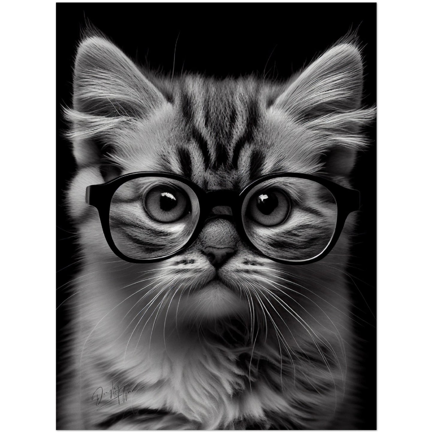 »Wise Whiskers« retro poster