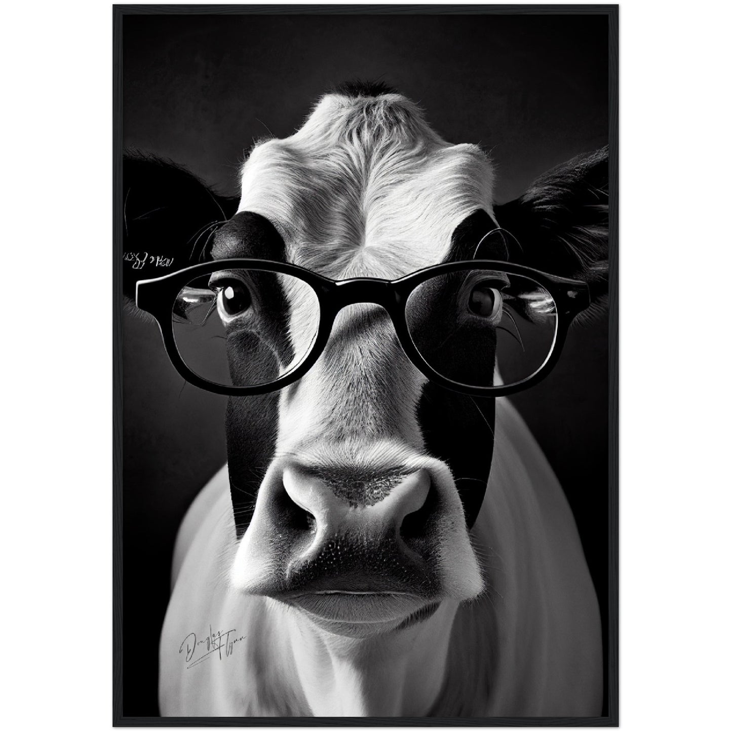 »Cattle Genius« retro poster