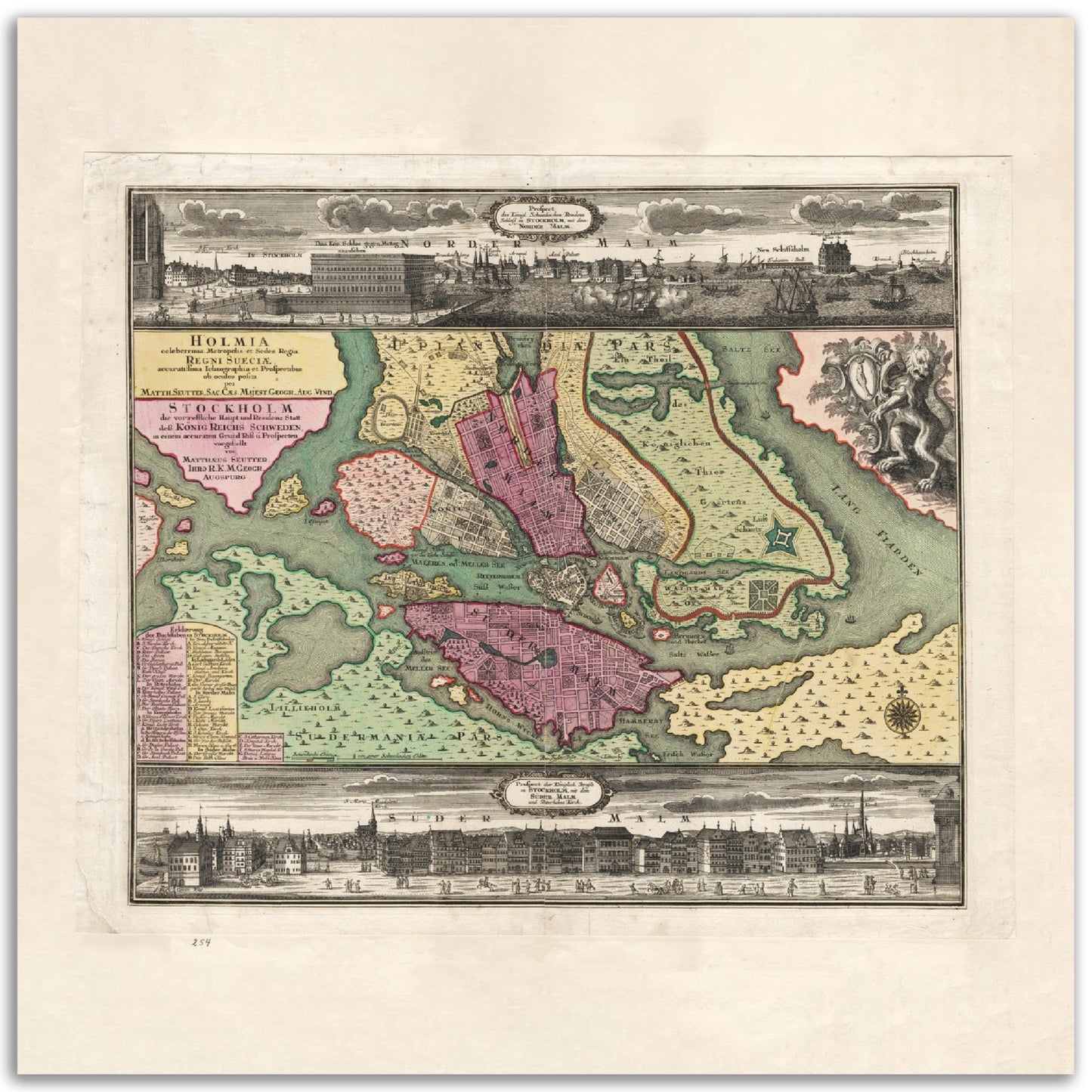 Stockholm 1730-1740, historisk stockholmskarta