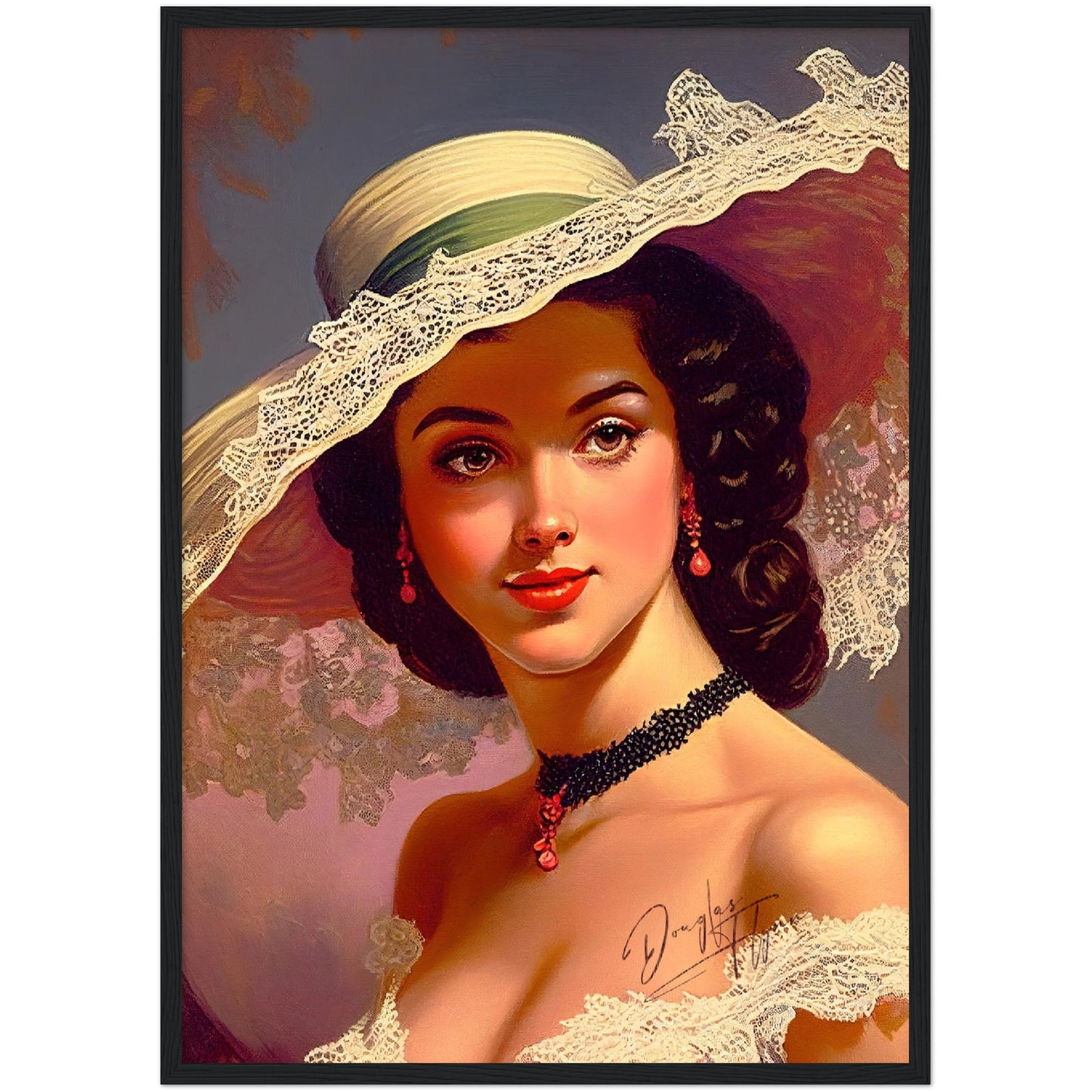 »Vintage Vanessa« retro poster