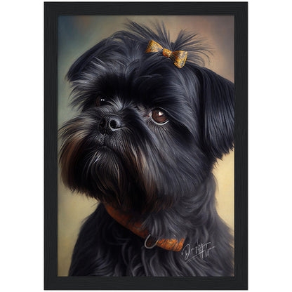 »Affenpinscher med rosett«