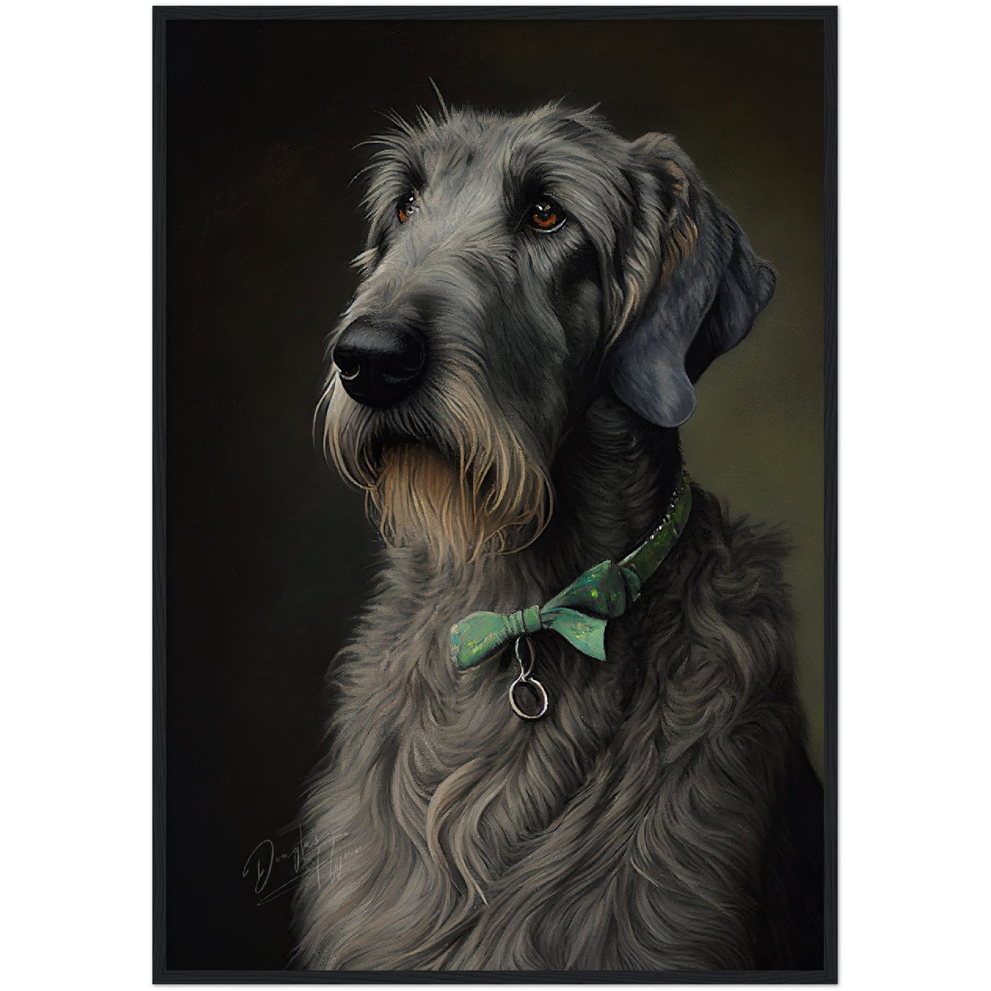»Irish Wolfhound med rosett«