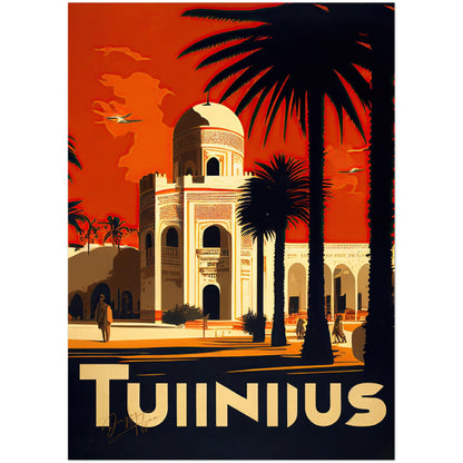 »Tunis, travel poster no 2« retro poster