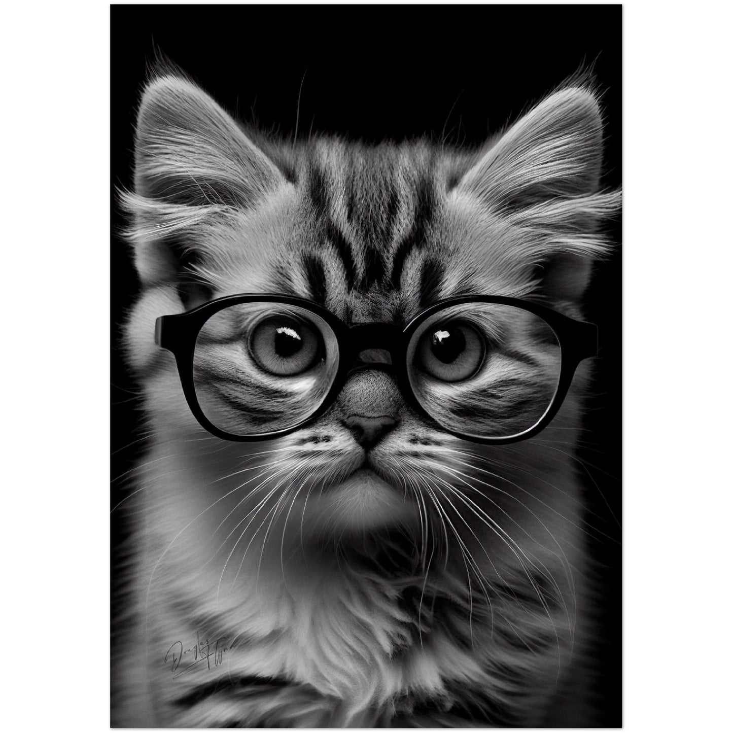 »Wise Whiskers« retro poster
