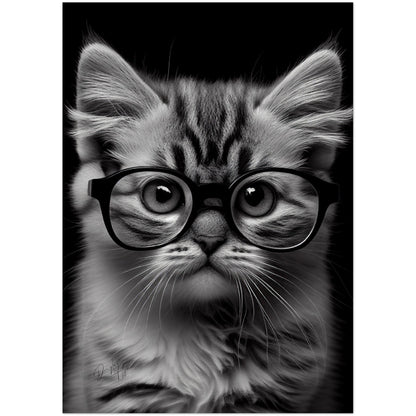 »Wise Whiskers« retro poster