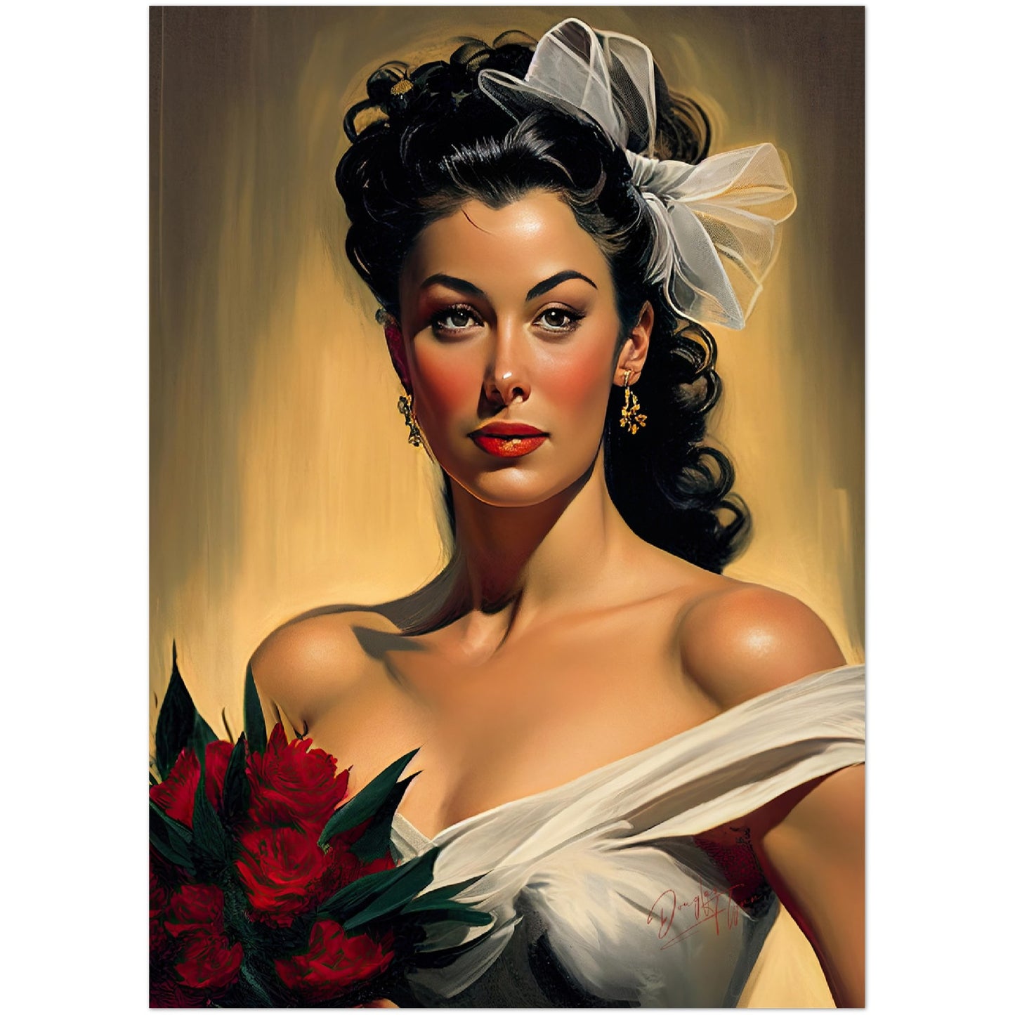 »Bridal Happiness« retro poster