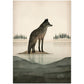 »Wolf Listen and Mull Things Over« retro poster