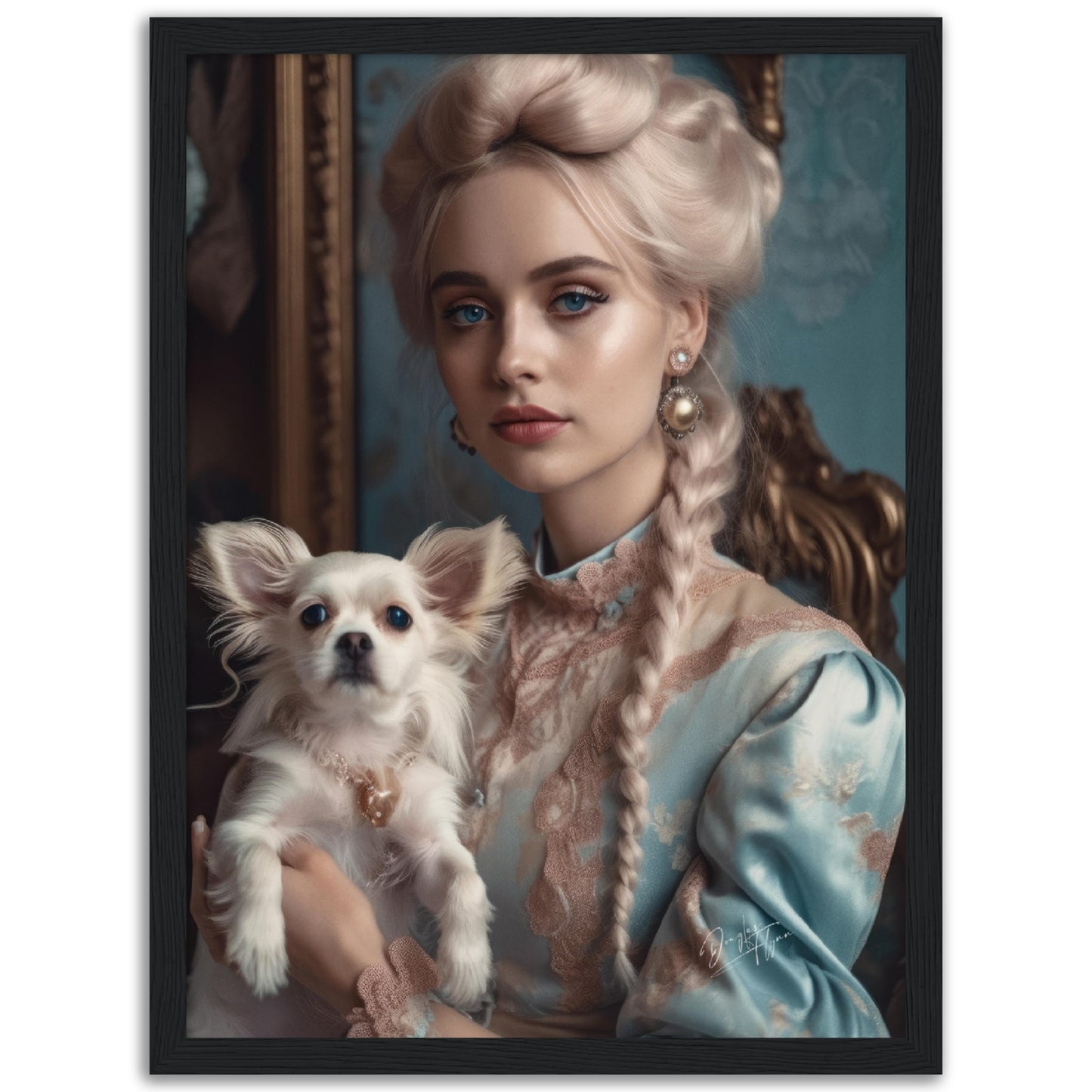 »Elegant Rococo Flair« poster