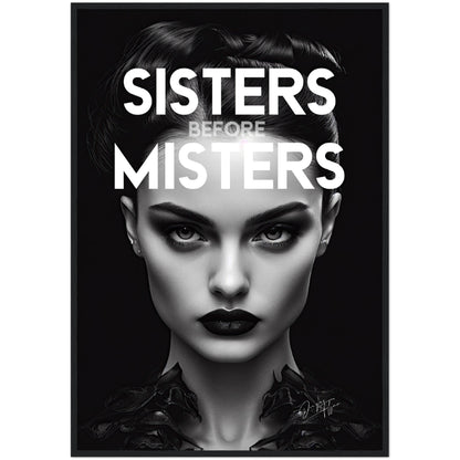 »Sisters Before Misters« retro poster