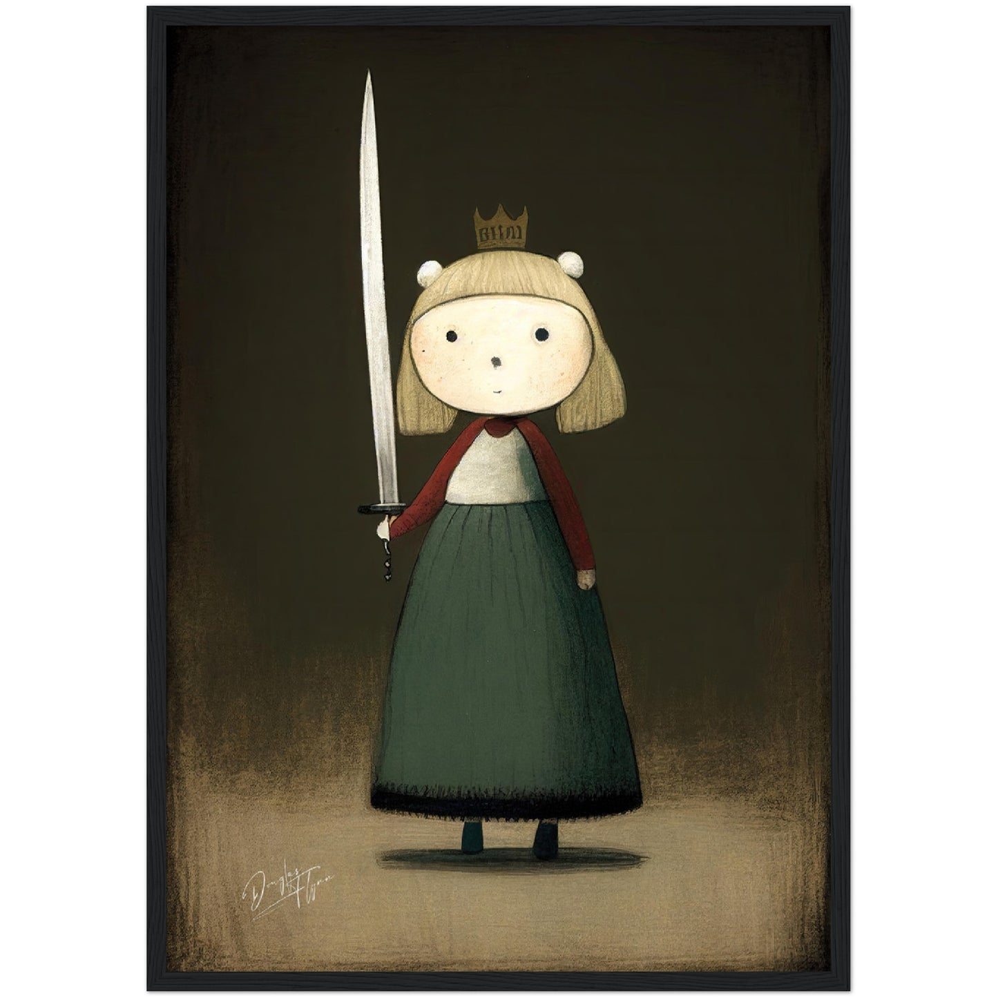 »Grumpy Princess Knight« retro poster