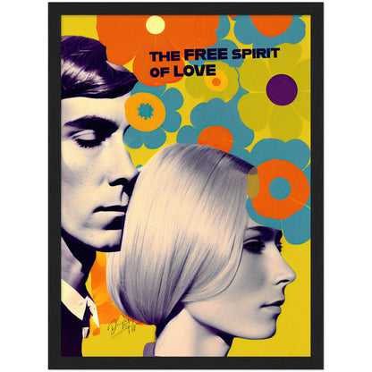 »The Free Spirit of Love«retro poster