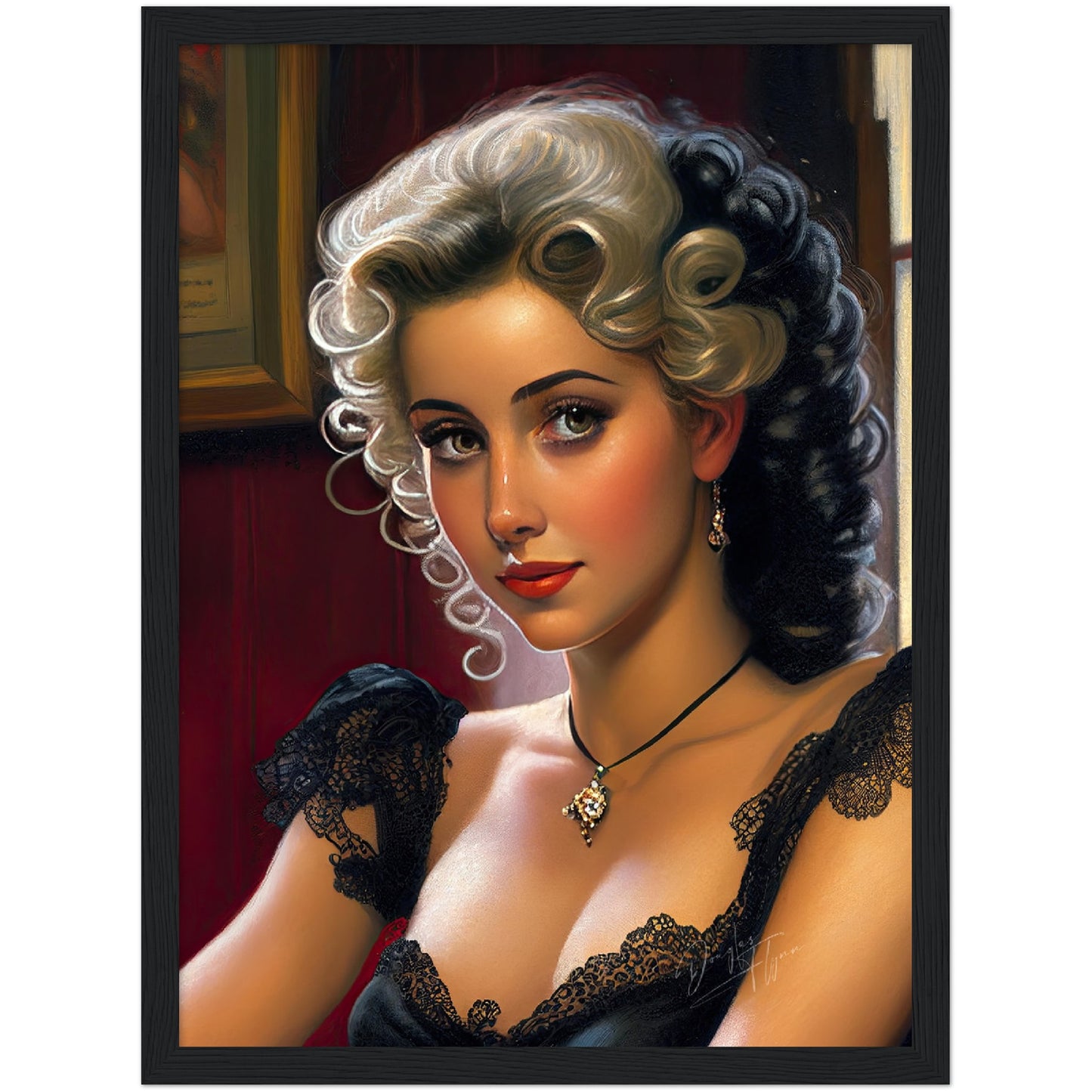 »Sapphire Serenade« retro poster