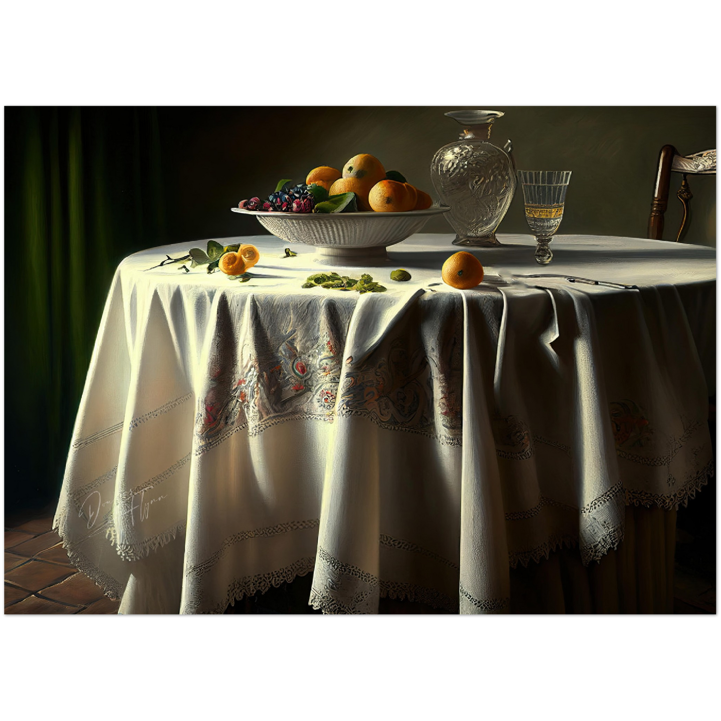 »Meal to celebrate love« retro poster