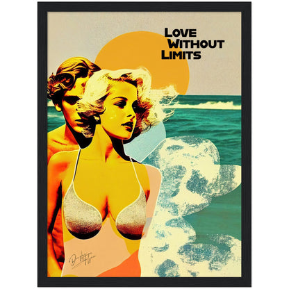 »Love Without Limits«retro poster