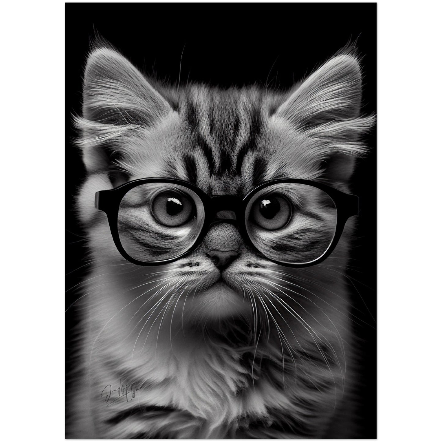 »Wise Whiskers« retro poster