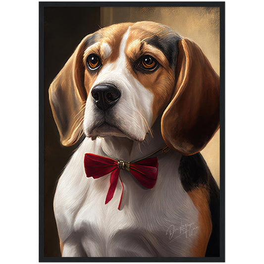 »Beagle med rosett«