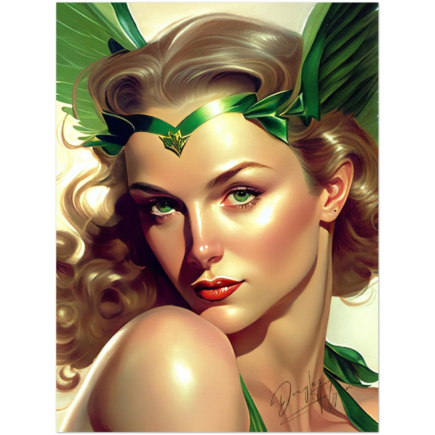 »The Emerald Enforcer« retro poster