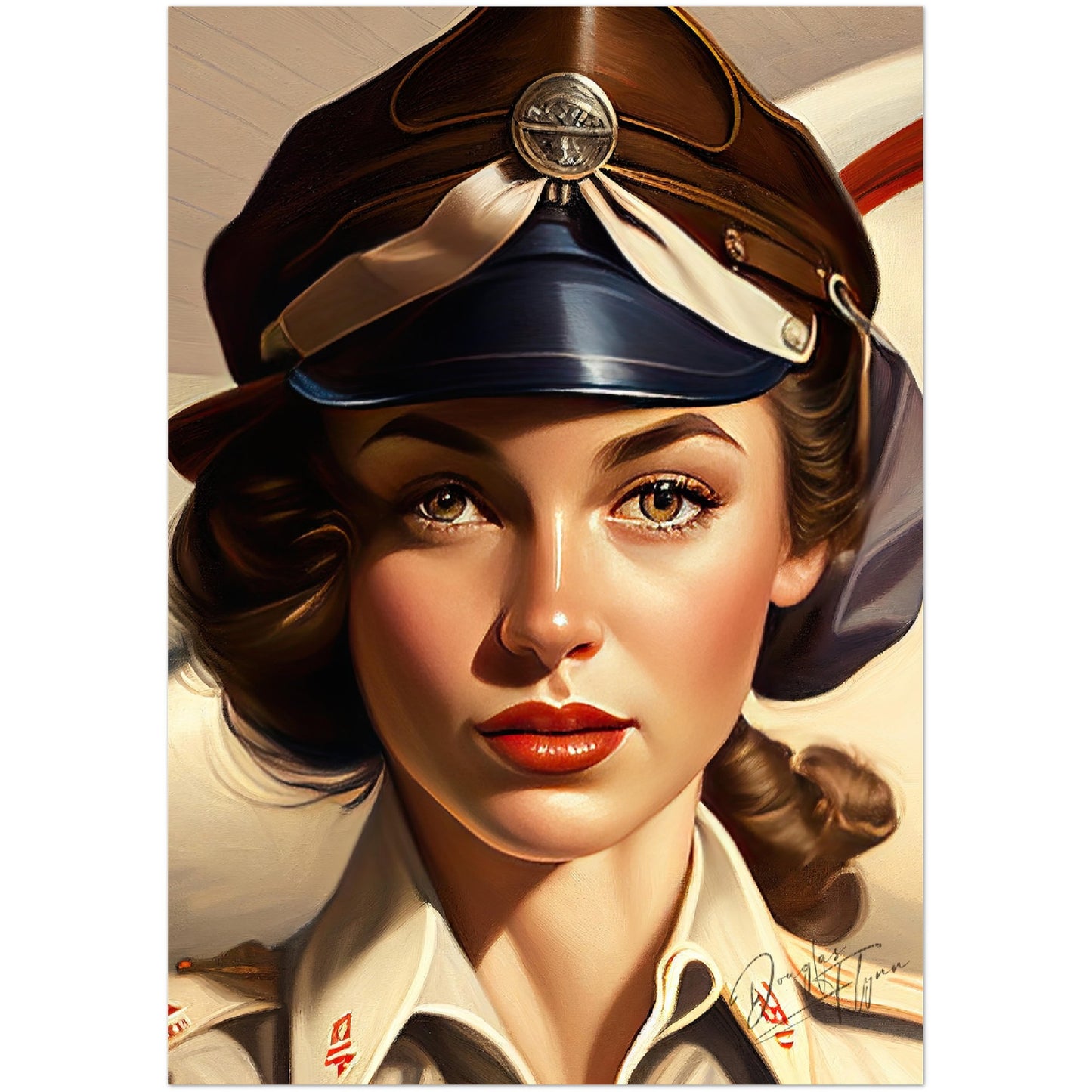 »Let me be your wingman« retro poster