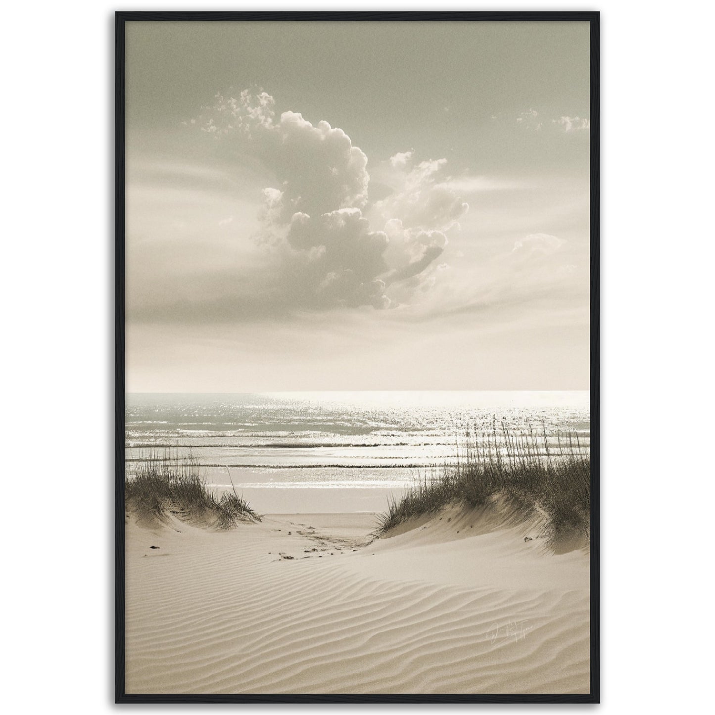 »Sand and Sea« designposter