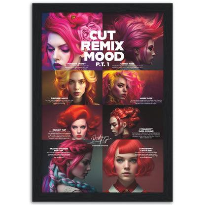 »Cut Remix Mood, pt 1« retro poster