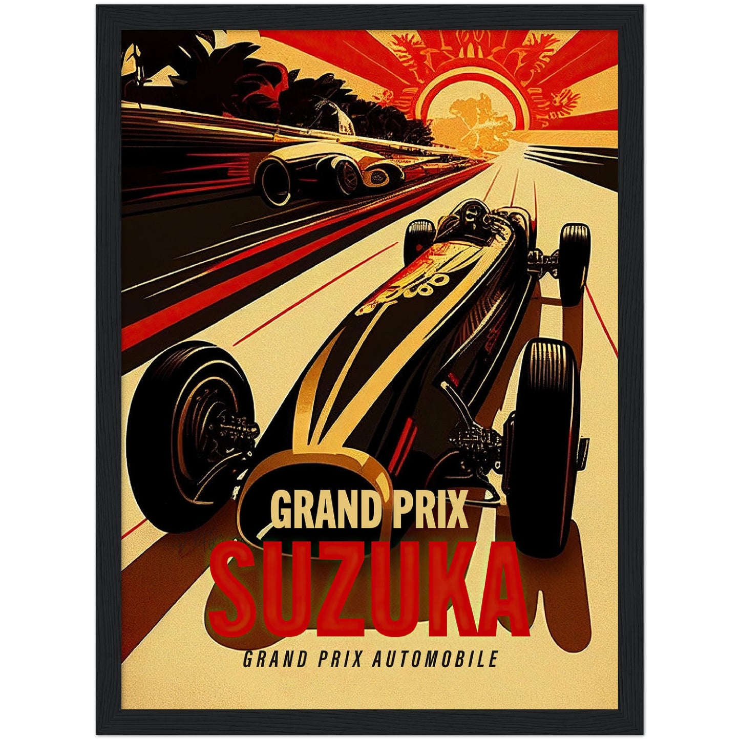 »Glory of Grand Prix Racing« retro poster