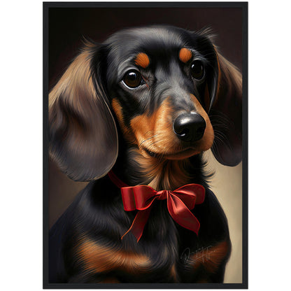 »Dachshund med rosett«