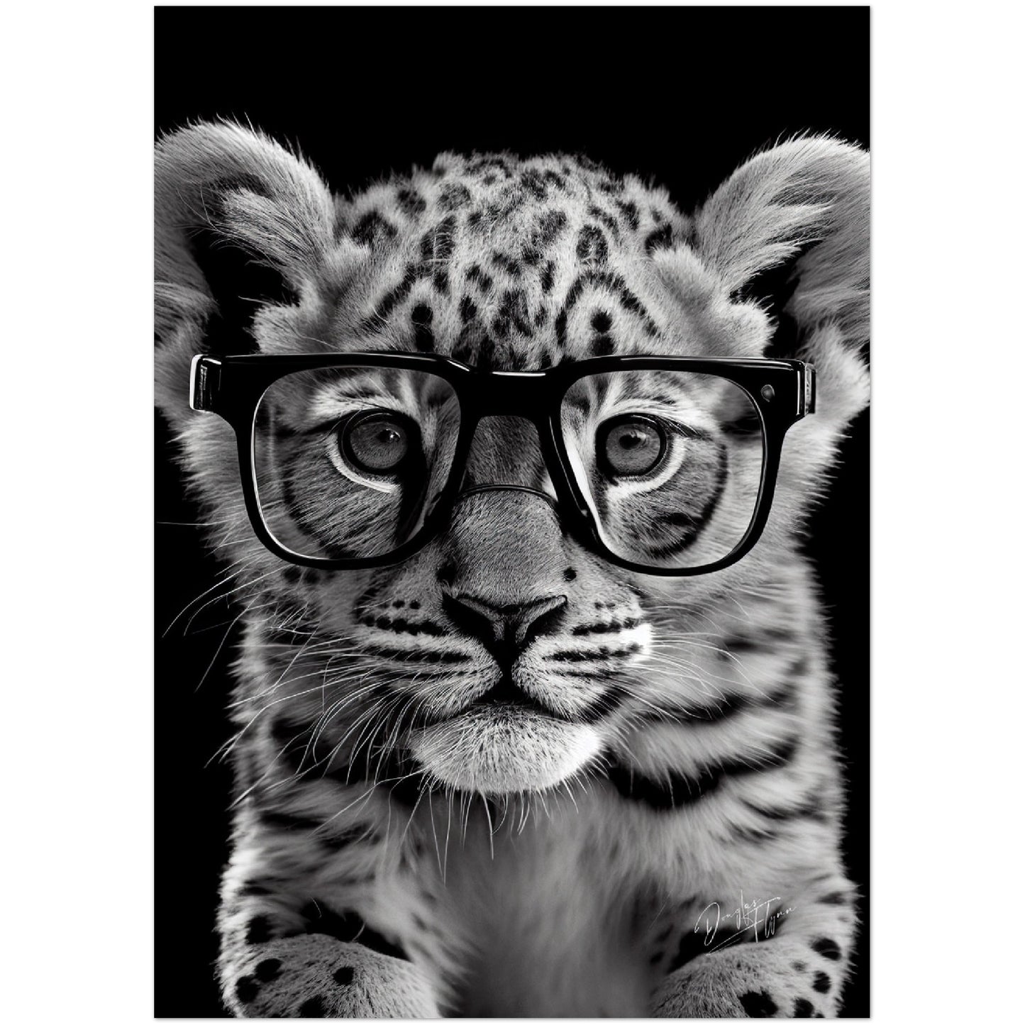 »Brainy Bengal« retro poster
