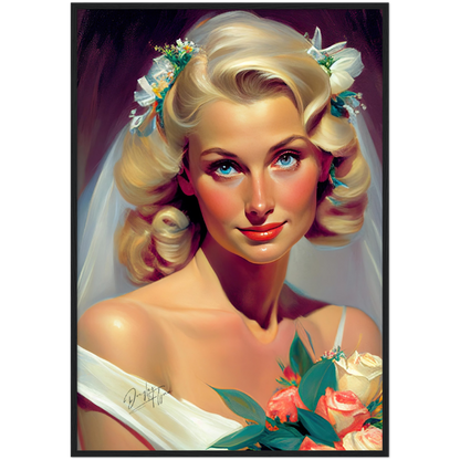 »Elegant Wedding Glamour« retro poster