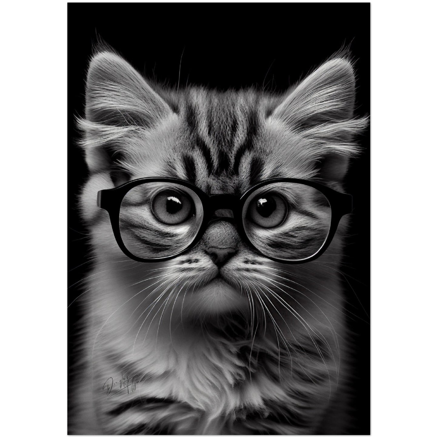 »Wise Whiskers« retro poster