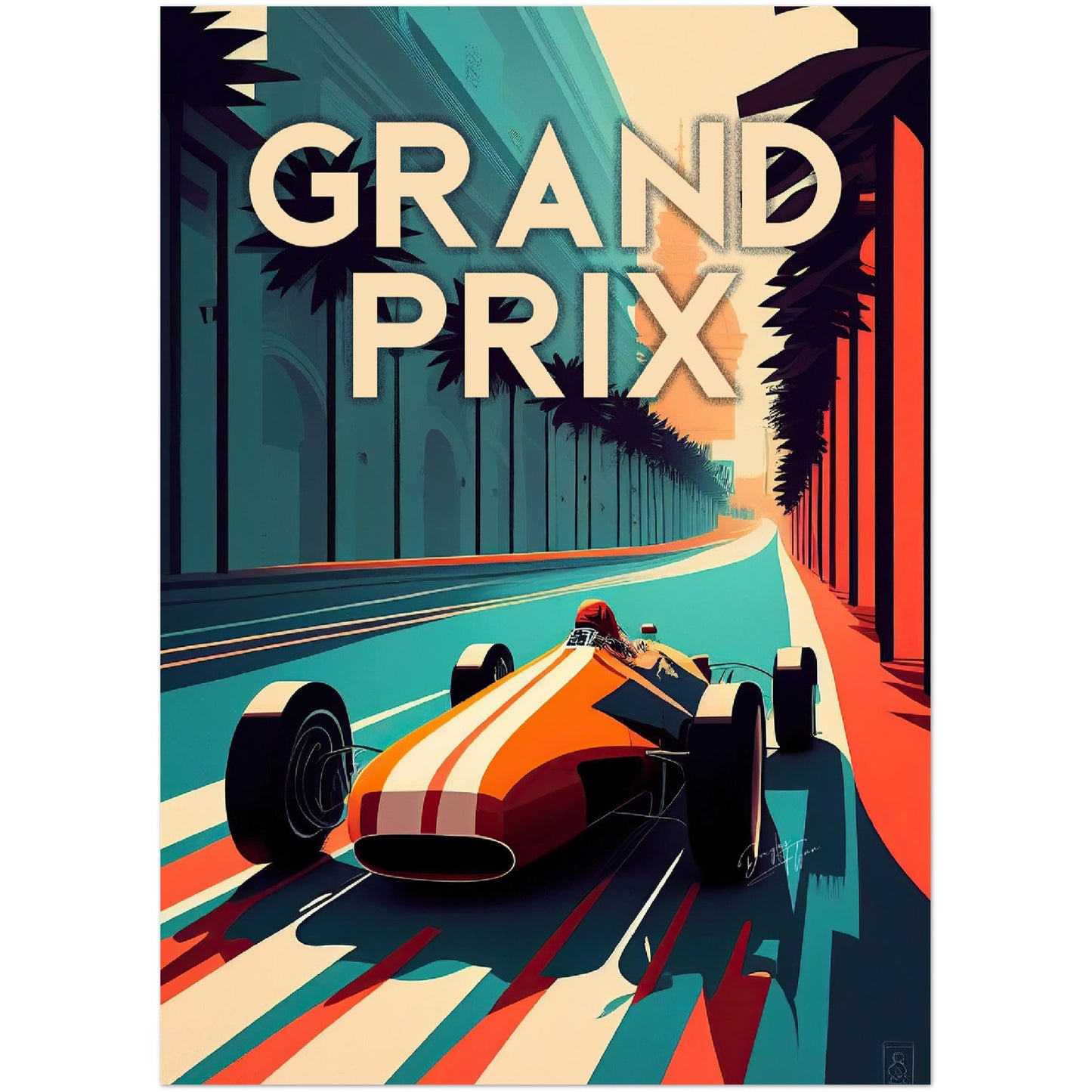 »Legacy Le Mans« retro poster