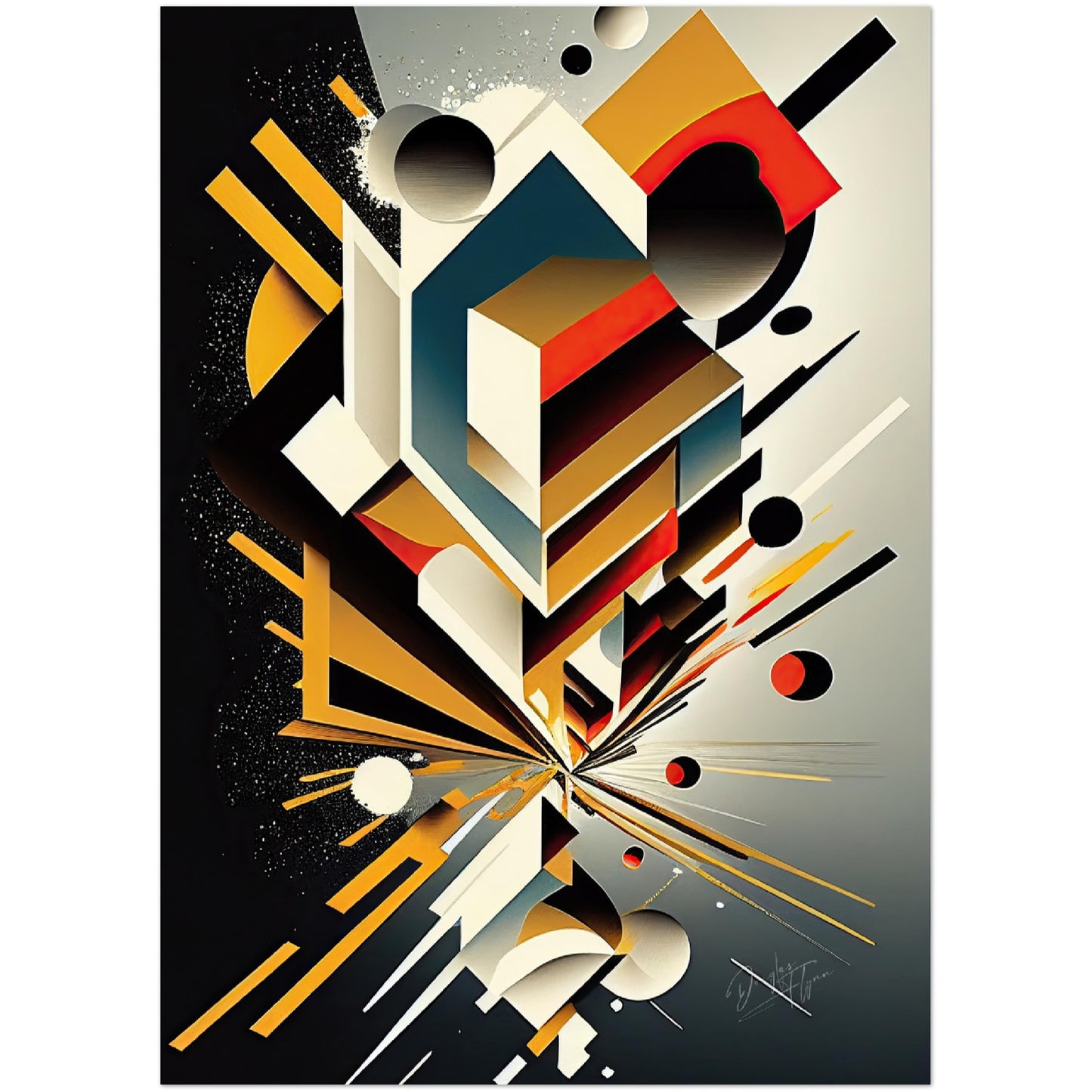 »Powerful Linear Dynamics« retro poster