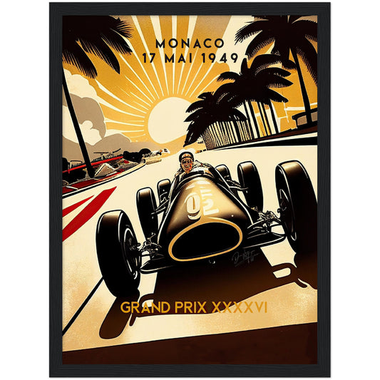»Passionate Pioneers Racing« retro poster