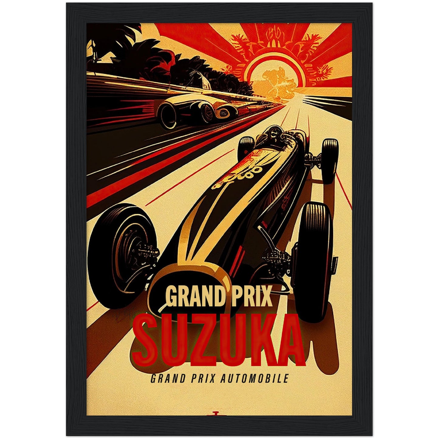 »Glory of Grand Prix Racing« retro poster