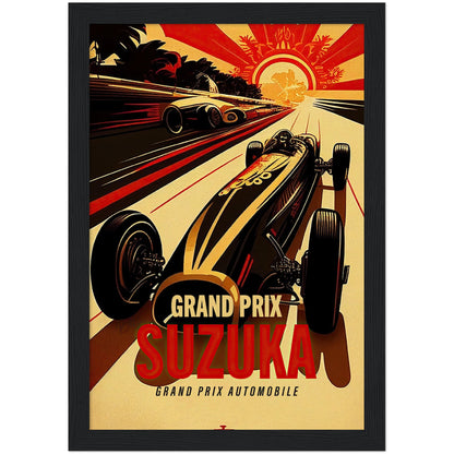 »Glory of Grand Prix Racing« retro poster