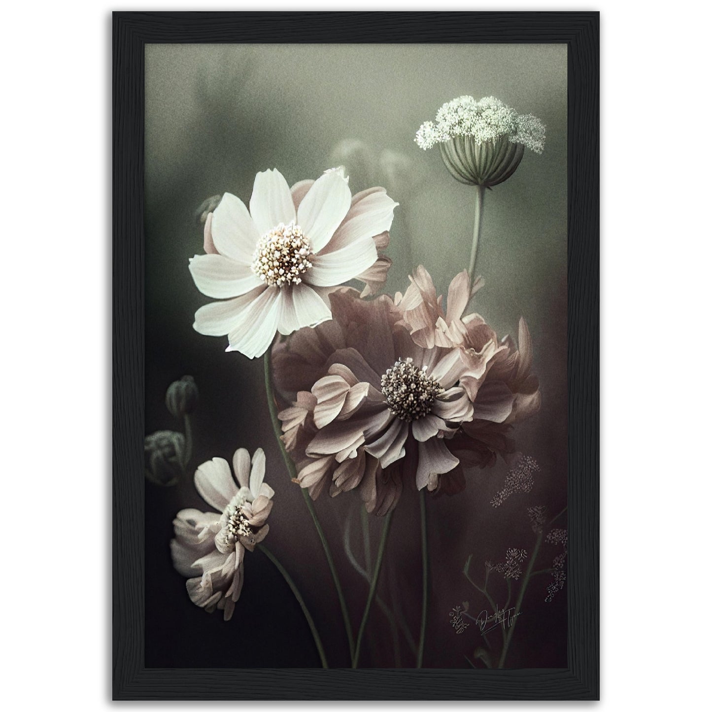»White Petals« designposter