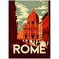 »Rome, travel poster no 1« retro poster
