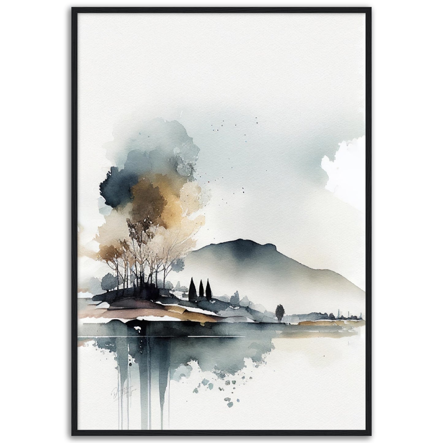 »A Symphony Landscapes« retro poster