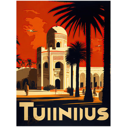 »Tunis, travel poster no 2« retro poster