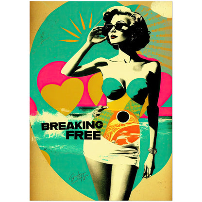 »Breaking Free«retro poster